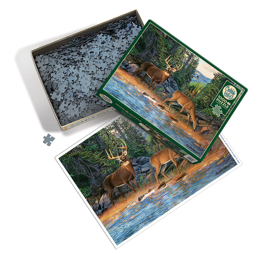 cobble-hill-the-river-s-edge-1000-teile-puzzle-waldtiere image 3