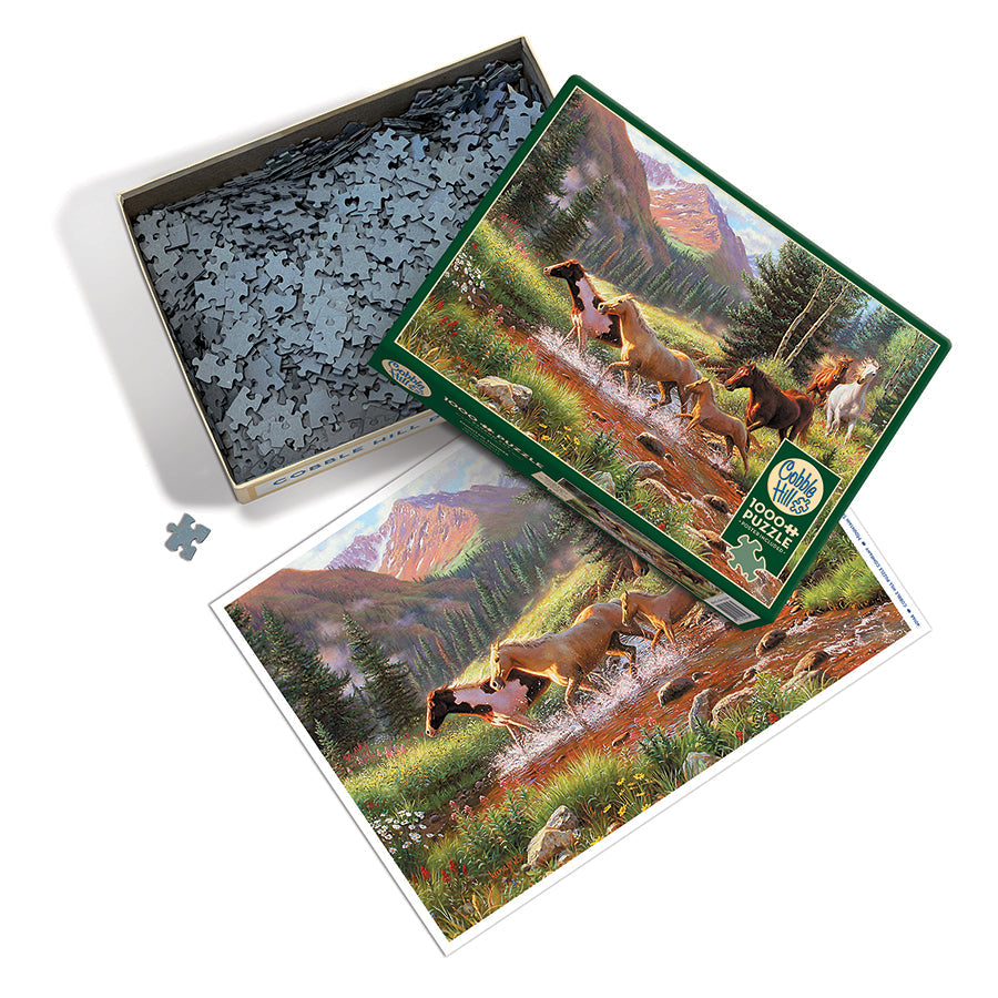 cobble-hill-mountain-thunder-1000-teile-puzzle-pferde image 3