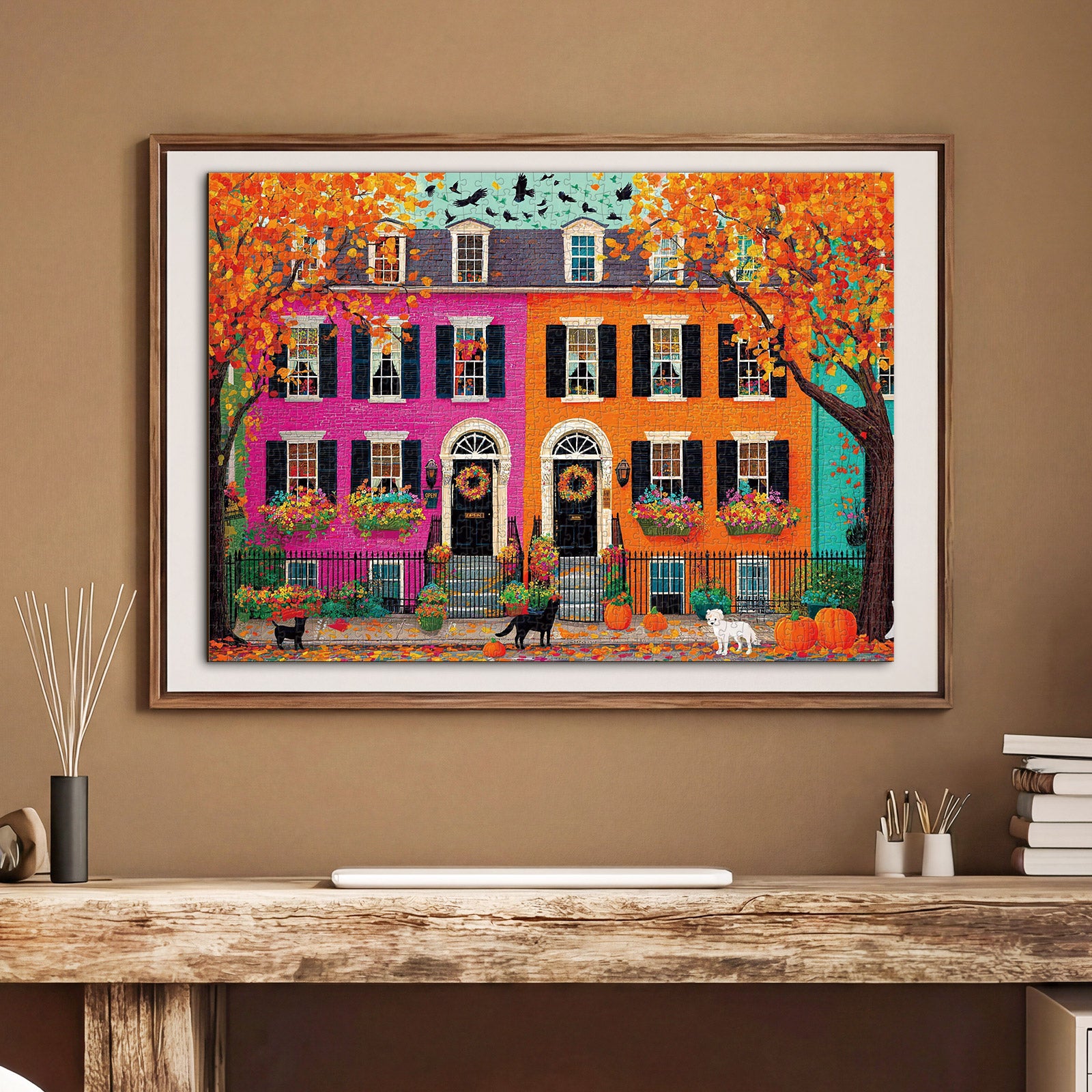 kaayee-pumpkin-street-townhouses-puzzle-1000-teile-eco image 5