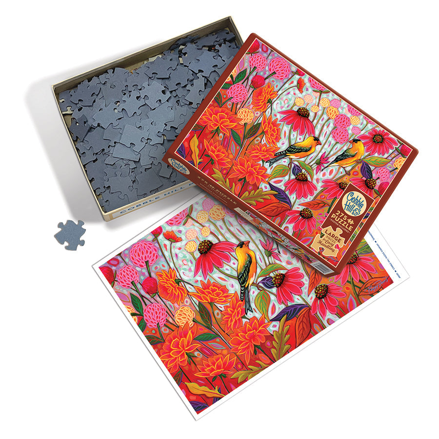 cobble-hill-easy-handling-275-springtime-goldfinches-puzzle-v-gel image 3
