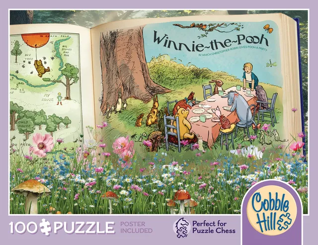 cobble-hill-100-piece-once-upon-a-time-winnie-the-pooh-puzzle image 1