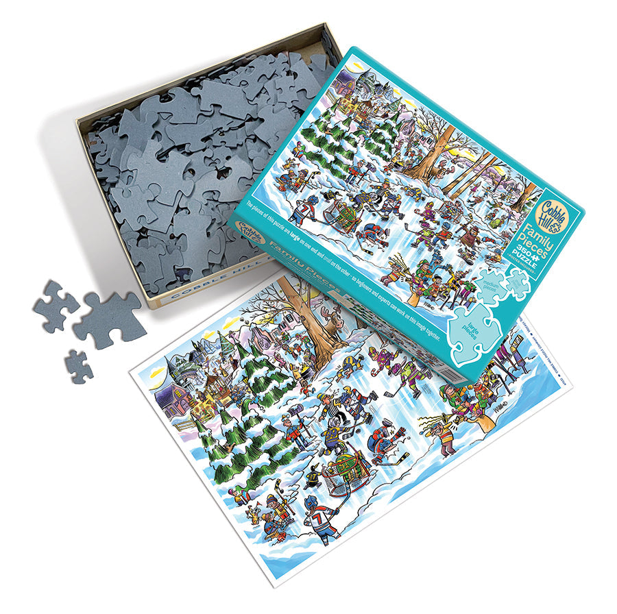 cobble-hill-family-pieces-350-hockey-town-familienpuzzle-350-teile-hockey image 3