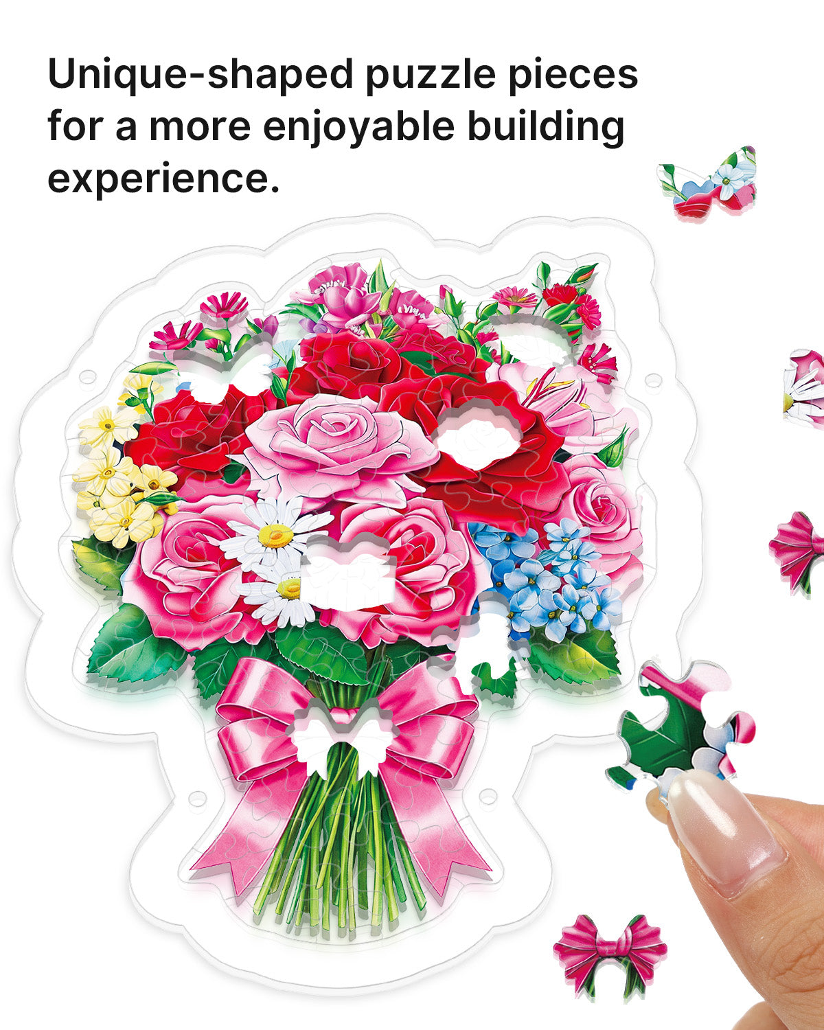 kaayee-suncatcher-puzzle-romantic-flower-bouquet-acryl-blumen image 2