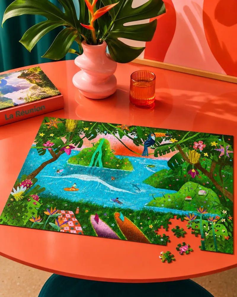 lundi-en-huit-puzzle-pitisdessins-1000-teile-puzzle-sonnenuntergang image 1
