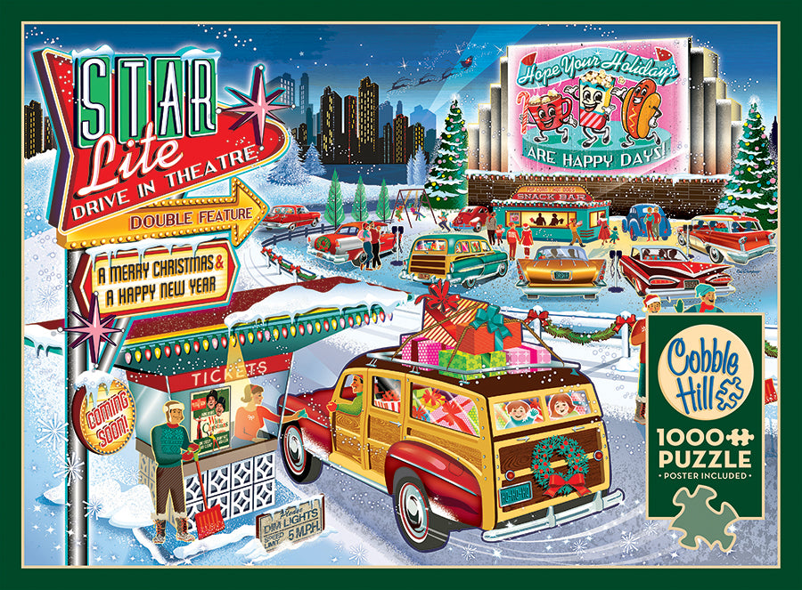cobble-hill-holiday-drive-in-puzzle-1000-teile-weihnachten image 3