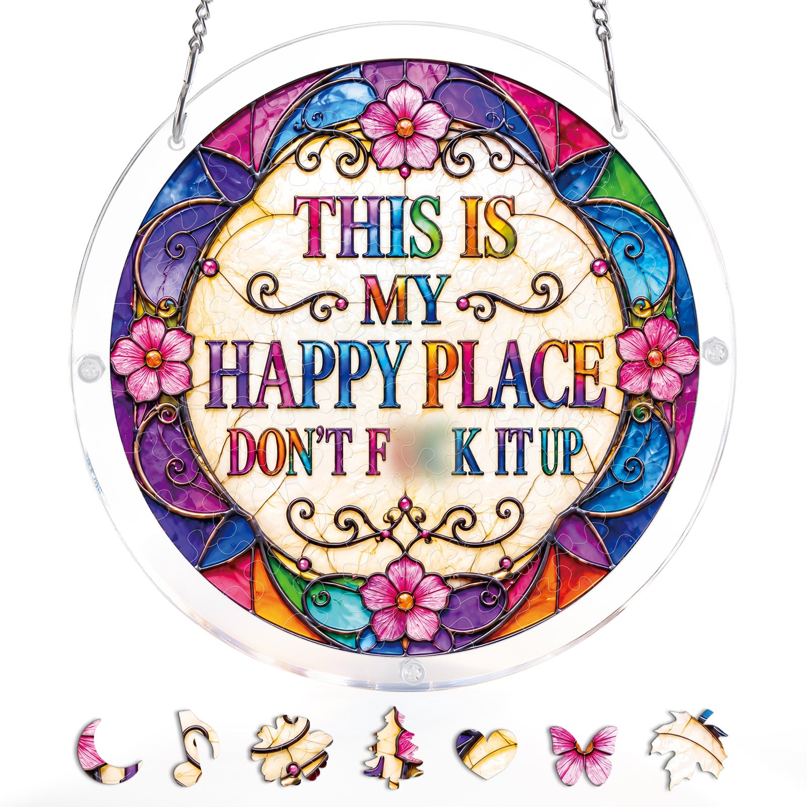 kaayee-suncatcher-puzzle-happy-place-fensterbild-acryl-small image 3