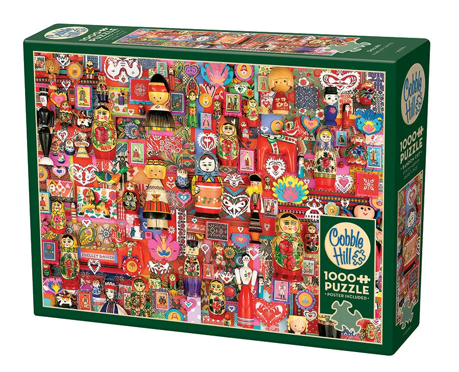 cobble-hill-1000-piece-dollies-puzzle-1000-teile-puppen-collage image 1