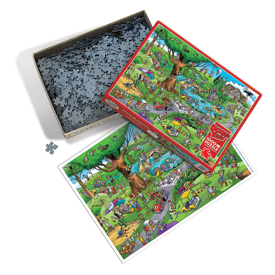 cobble-hill-doodletown-par-for-the-course-puzzle-1000-teile-golf image 3
