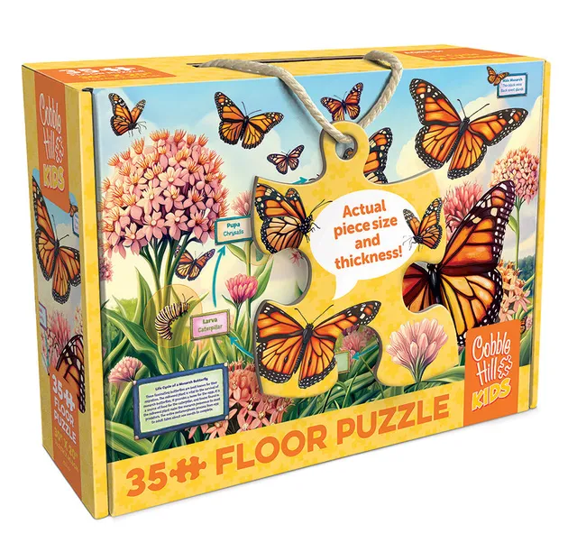 cobble-hill-floor-puzzles-life-cycle-monarch-puzzle-35-teile image 1