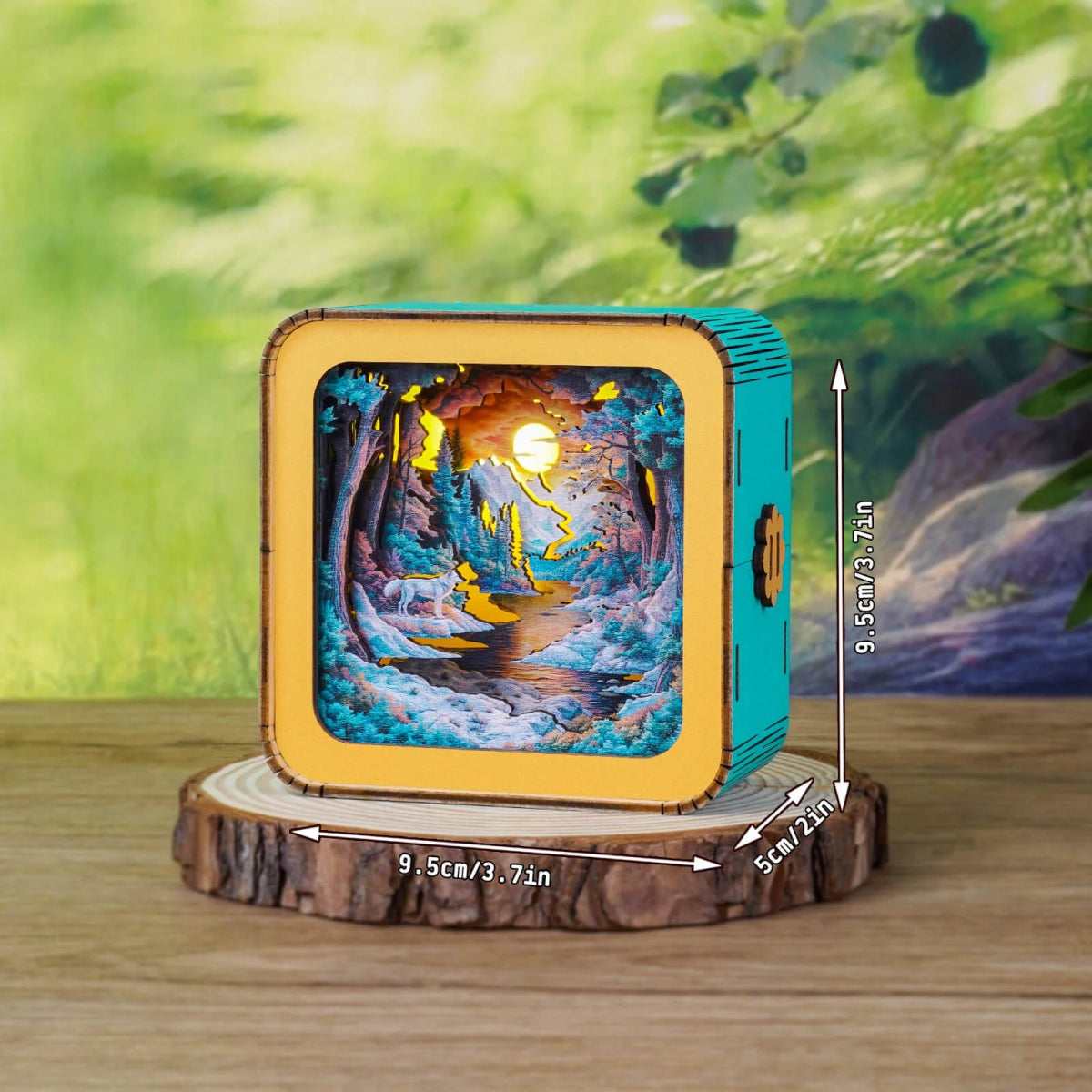 kaayee-forest-fantasy-wolf-nachtlicht-holz-3d-puzzle image 3