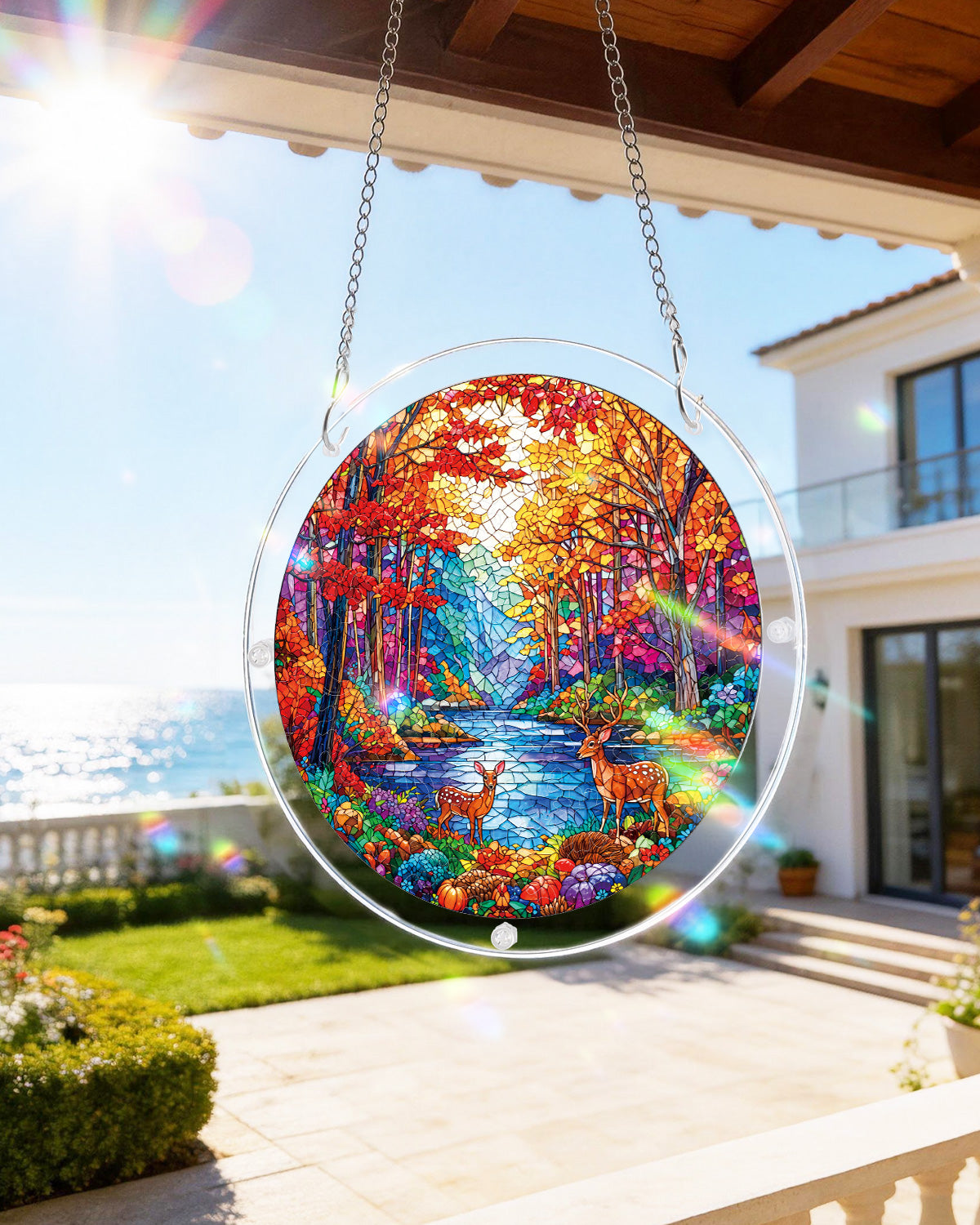kaayee-suncatcher-puzzle-deer-in-the-forest-acryl-hirsch image 8