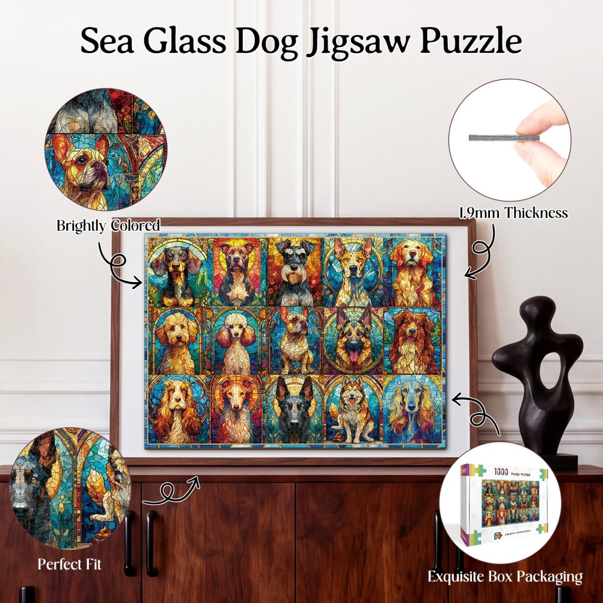 kaayee-cardboard-puzzle-sea-glass-dog-1000-teile-eco image 3
