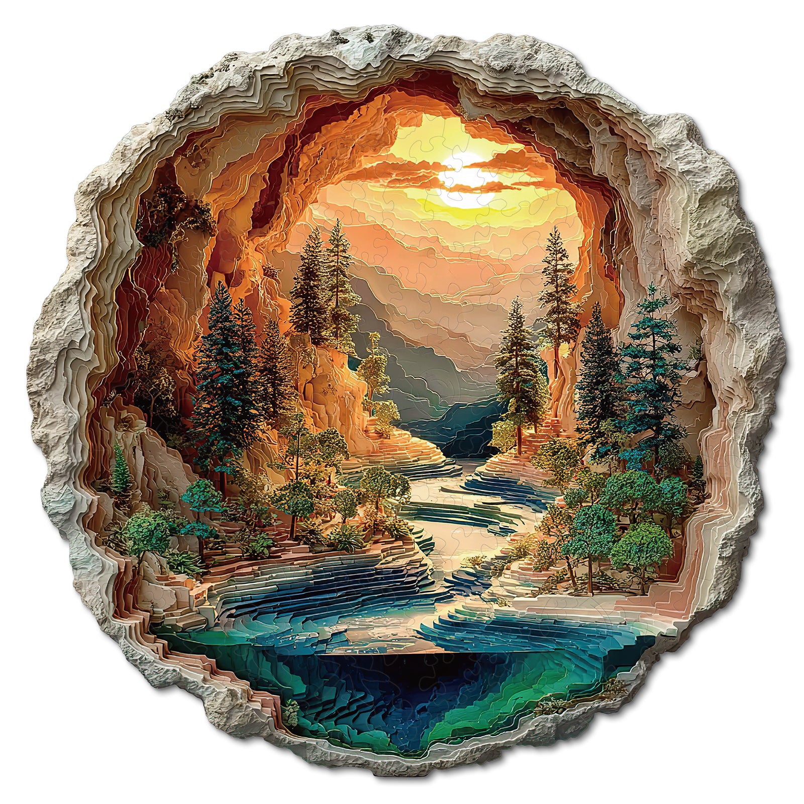 kaayee-wooden-puzzle-hidden-valley-holzpuzzle-medium-natur image 1