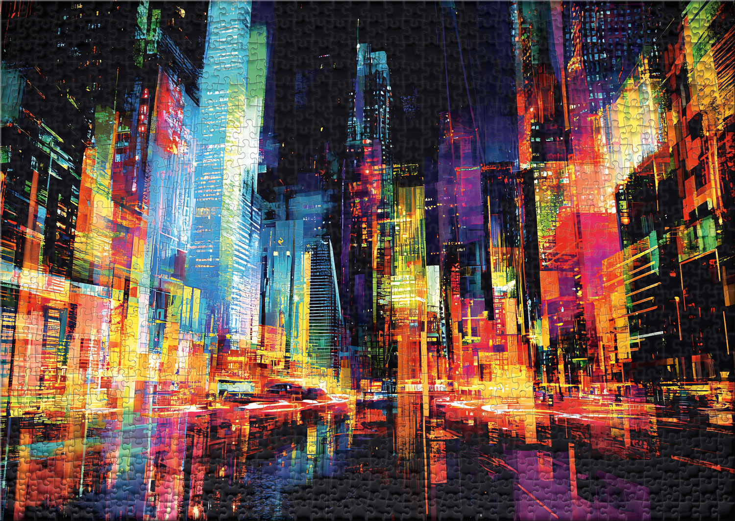 ulmer-puzzleschmiede-urban-lights-puzzle-1000-teile-stadt image 2