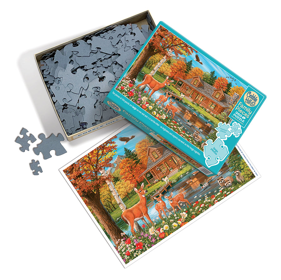 cobble-hill-cottage-pond-family-pieces-350-puzzle-herbst image 3