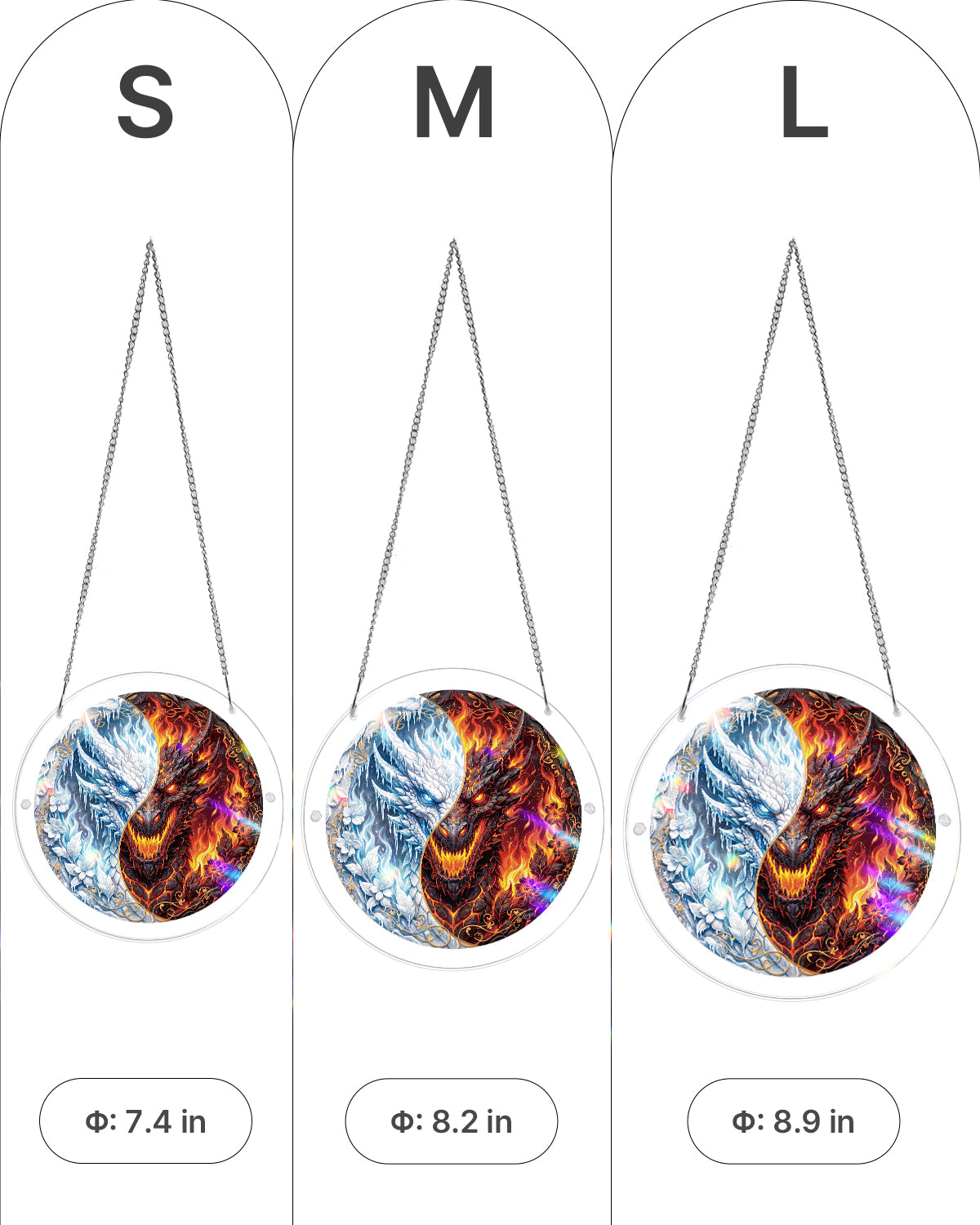 kaayee-suncatcher-twin-dragon-realm-fensterbild-acryl-m image 5