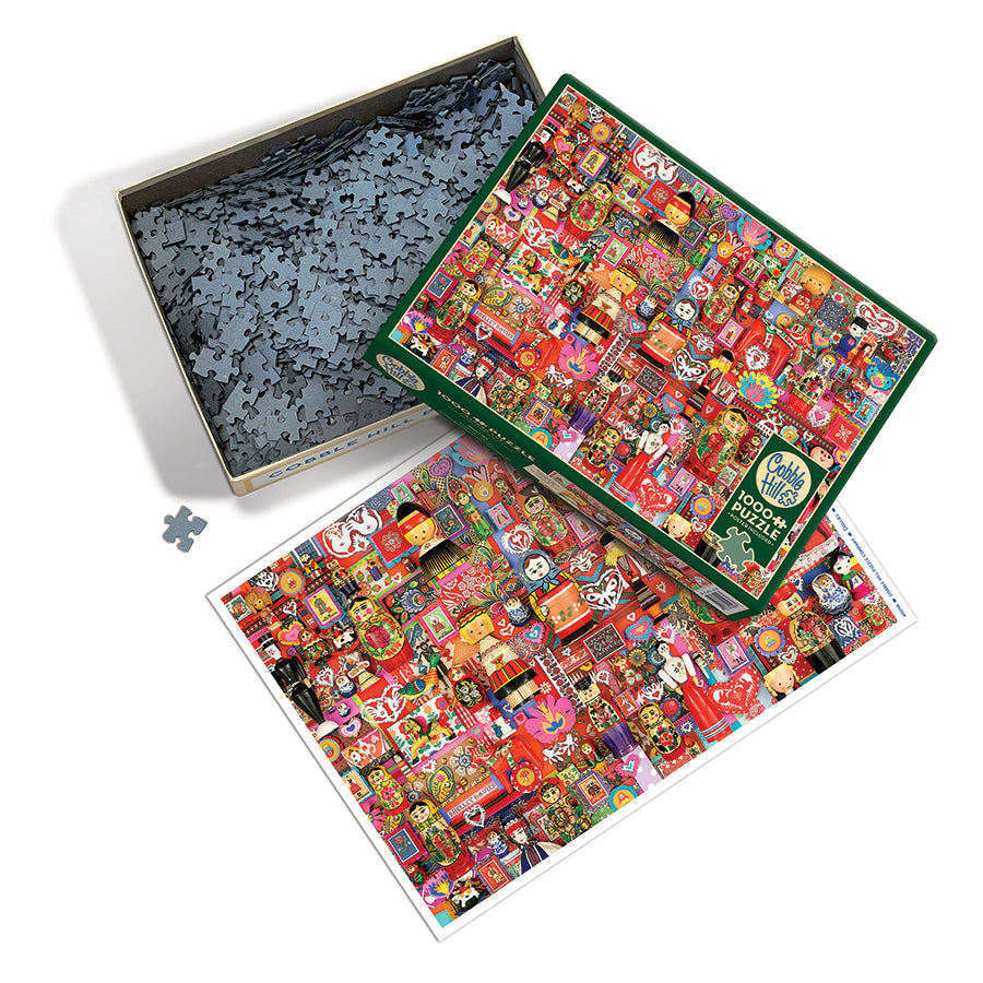 cobble-hill-1000-piece-dollies-puzzle-1000-teile-puppen-collage image 3