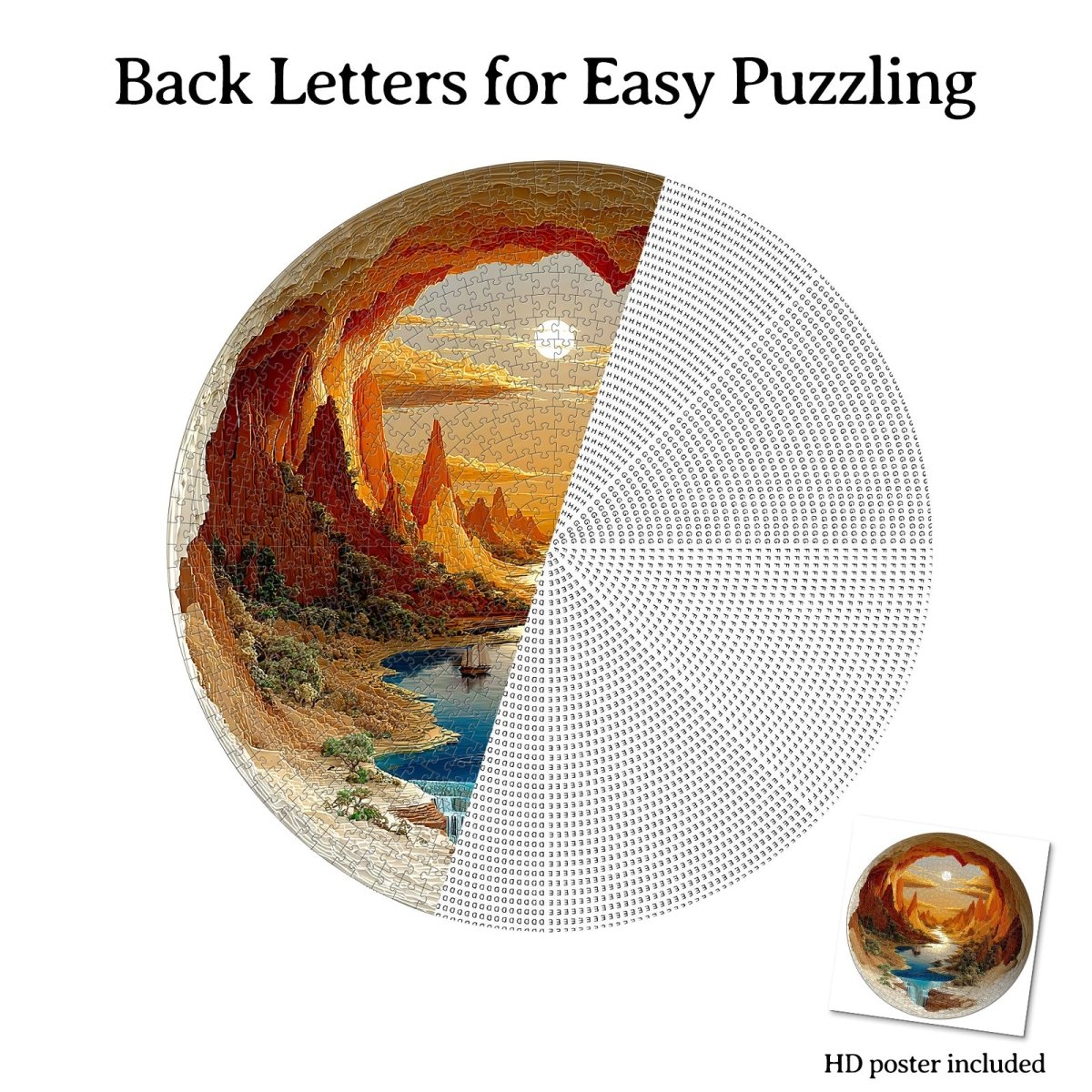 kaayee-the-sunlit-hollow-1000-teile-puzzle-rund-standard image 8