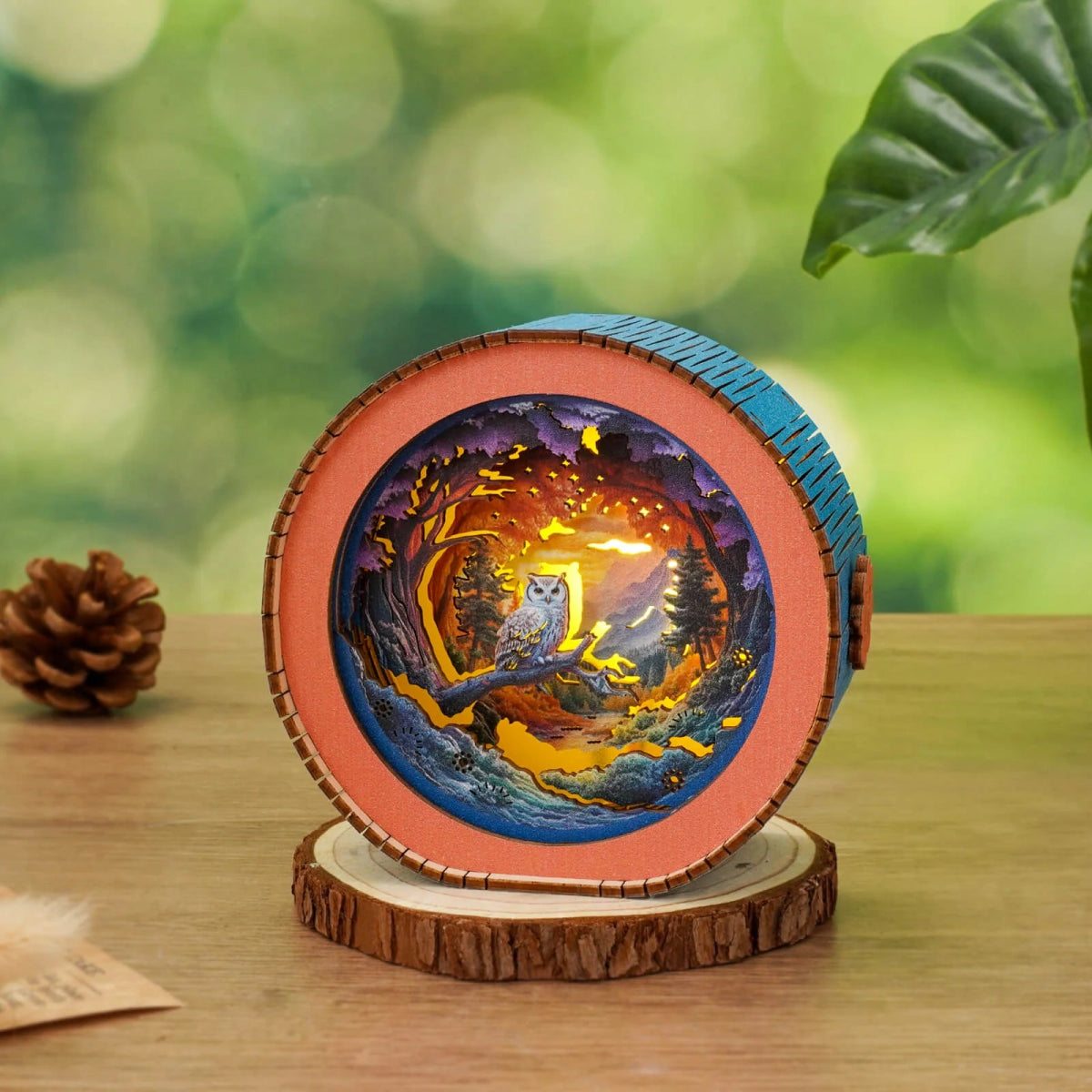 kaayee-forest-fantasy-owl-nachtlicht-holz-nur-lampe image 4