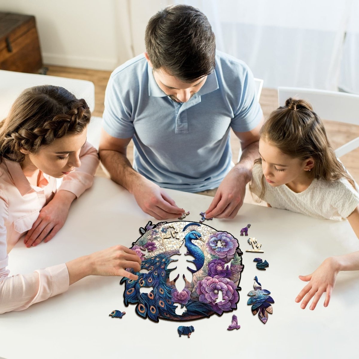 kaayee-wooden-puzzle-pfau-holzpuzzle-medium image 6