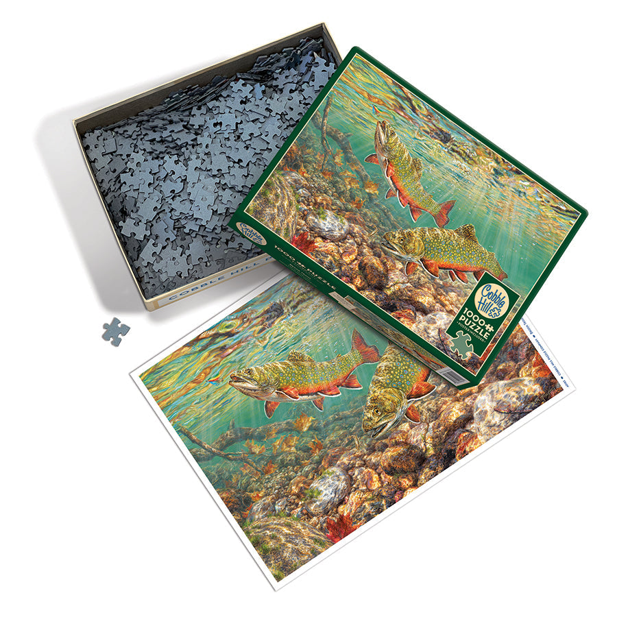 cobble-hill-1000-piece-puzzle-brook-trout-fische image 3