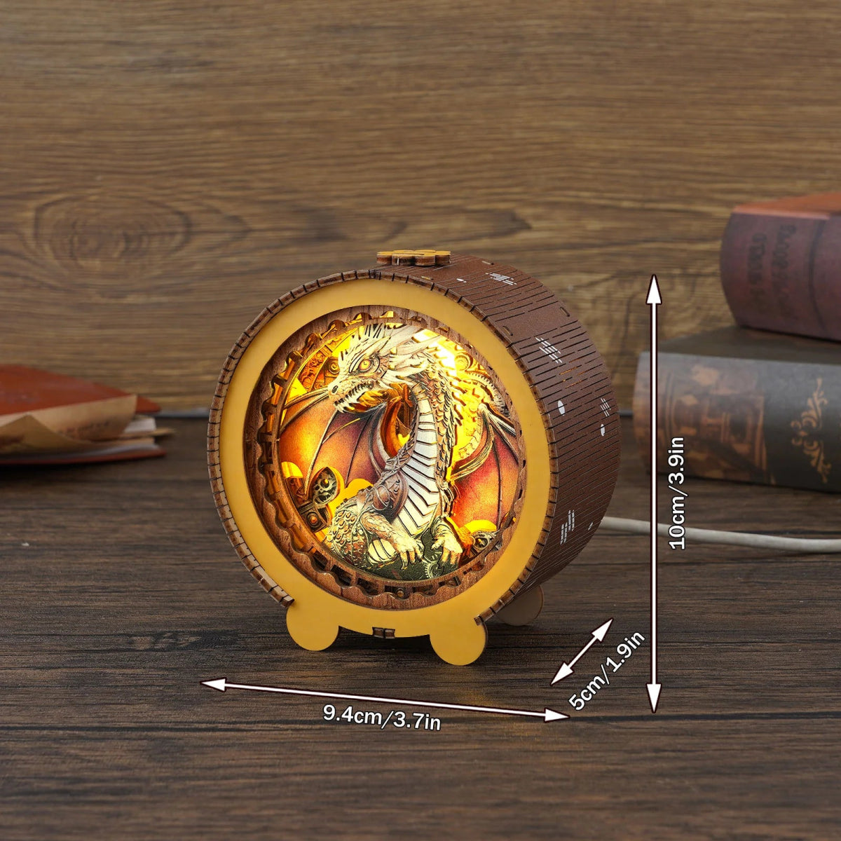 kaayee-night-light-gear-dragon-3d-holzpuzzle-drache-nachtlicht image 3