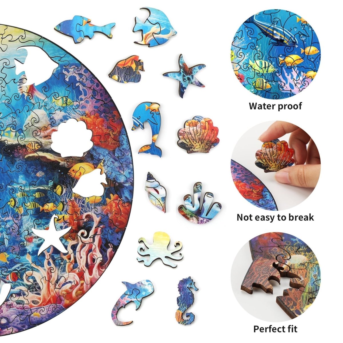 kaayee-wooden-puzzle-underwater-world-holzpuzzle-s-unterwasserwelt image 2