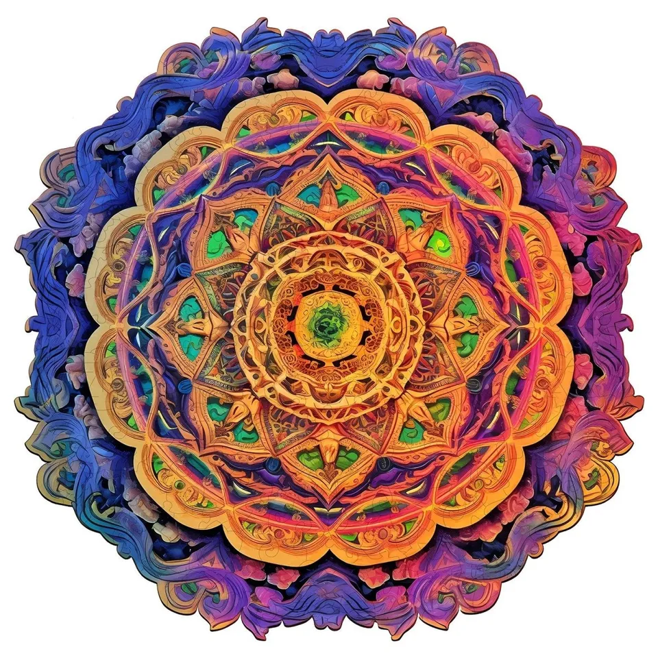 kaayee-wooden-puzzle-mandala-4-holzpuzzle-small-geometrisch image 1