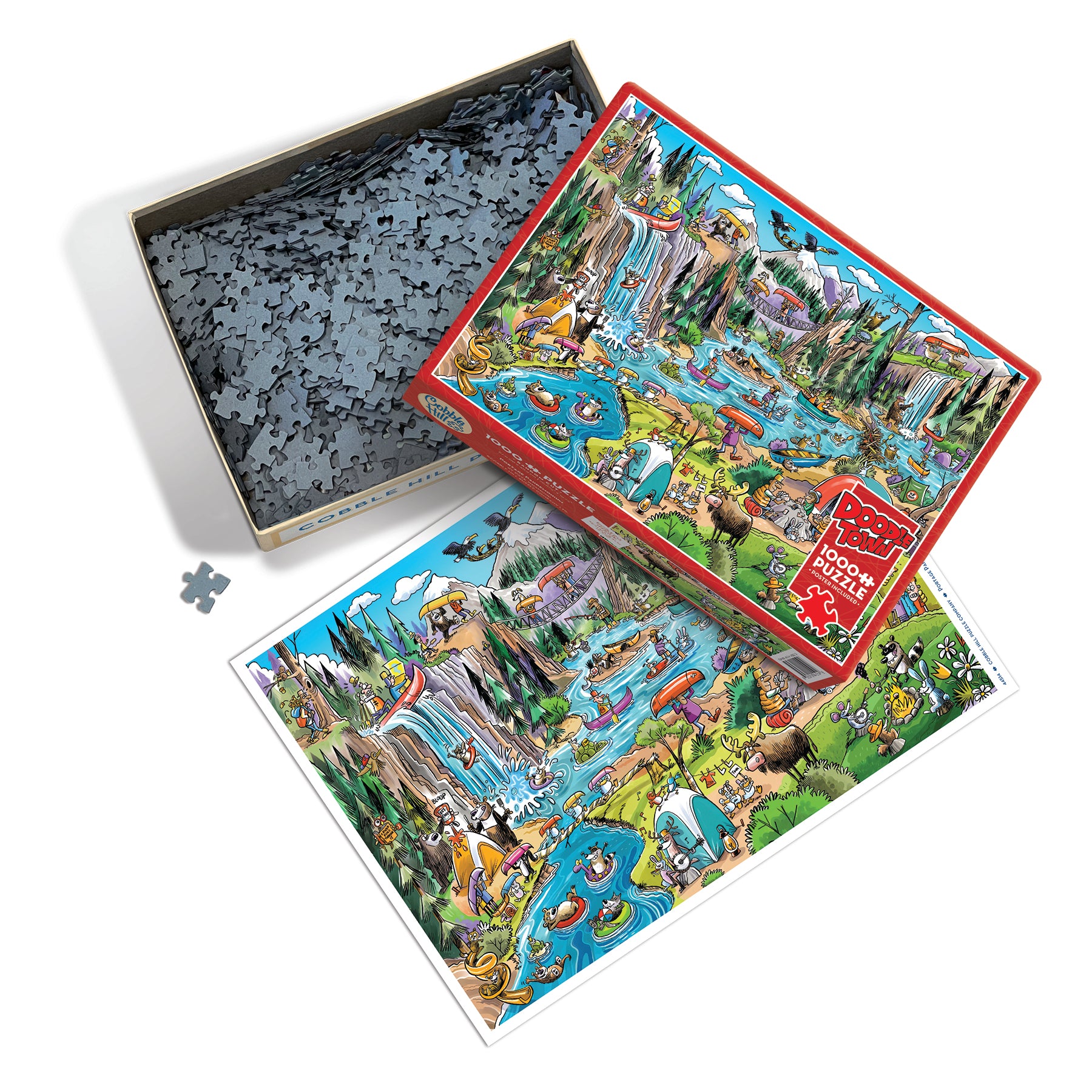 cobble-hill-doodletown-portage-pandemonium-1000-teile-puzzle-cartoon image 3