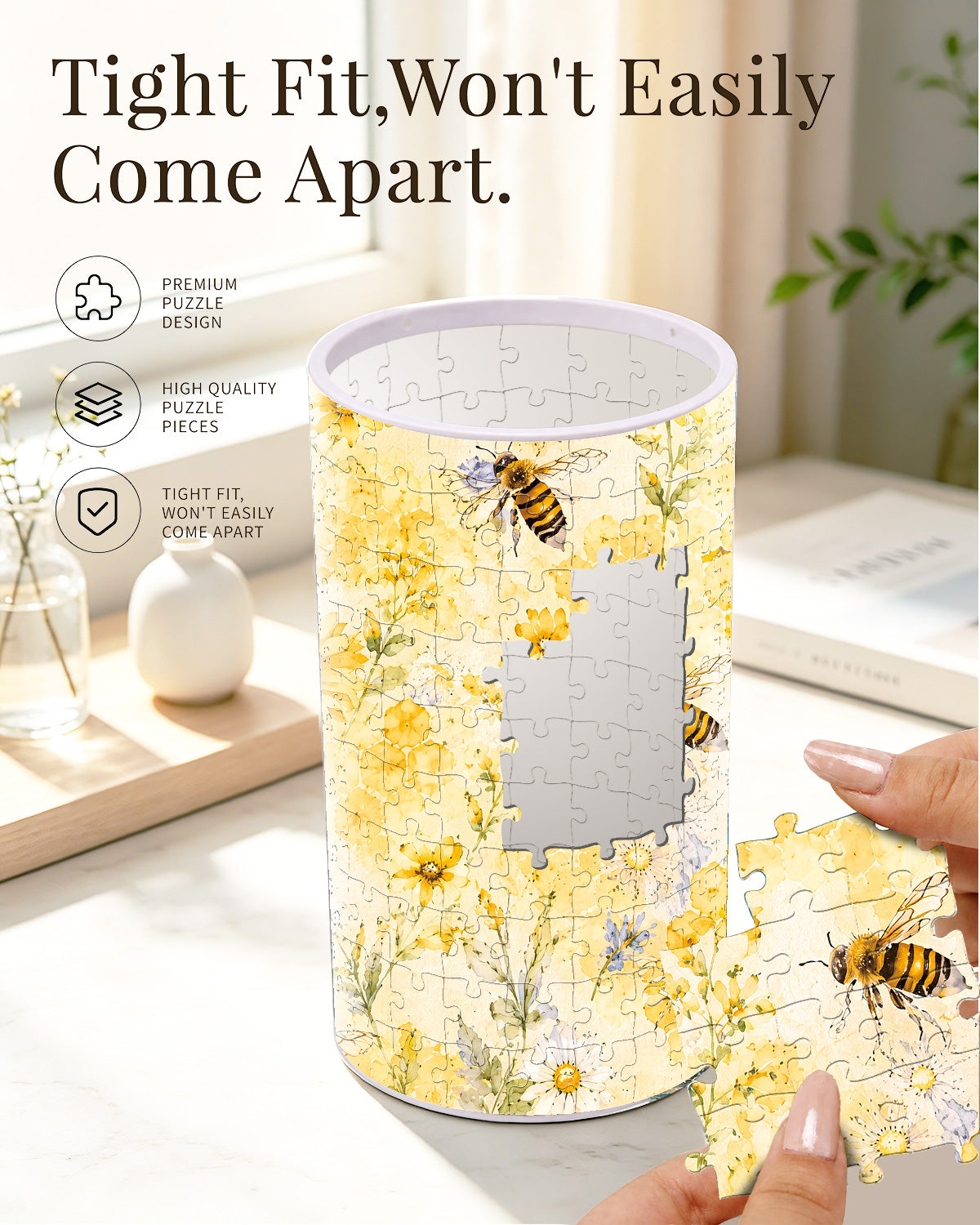 kaayee-honeybee-sunflower-garden-night-light-acryl-biene image 2