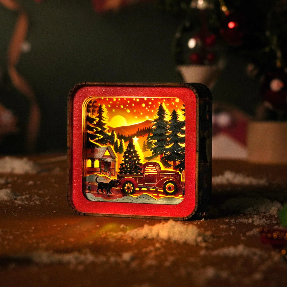 kaayee-night-light-winter-truck-holzpuzzle-nachtlicht-weihnachten image 2