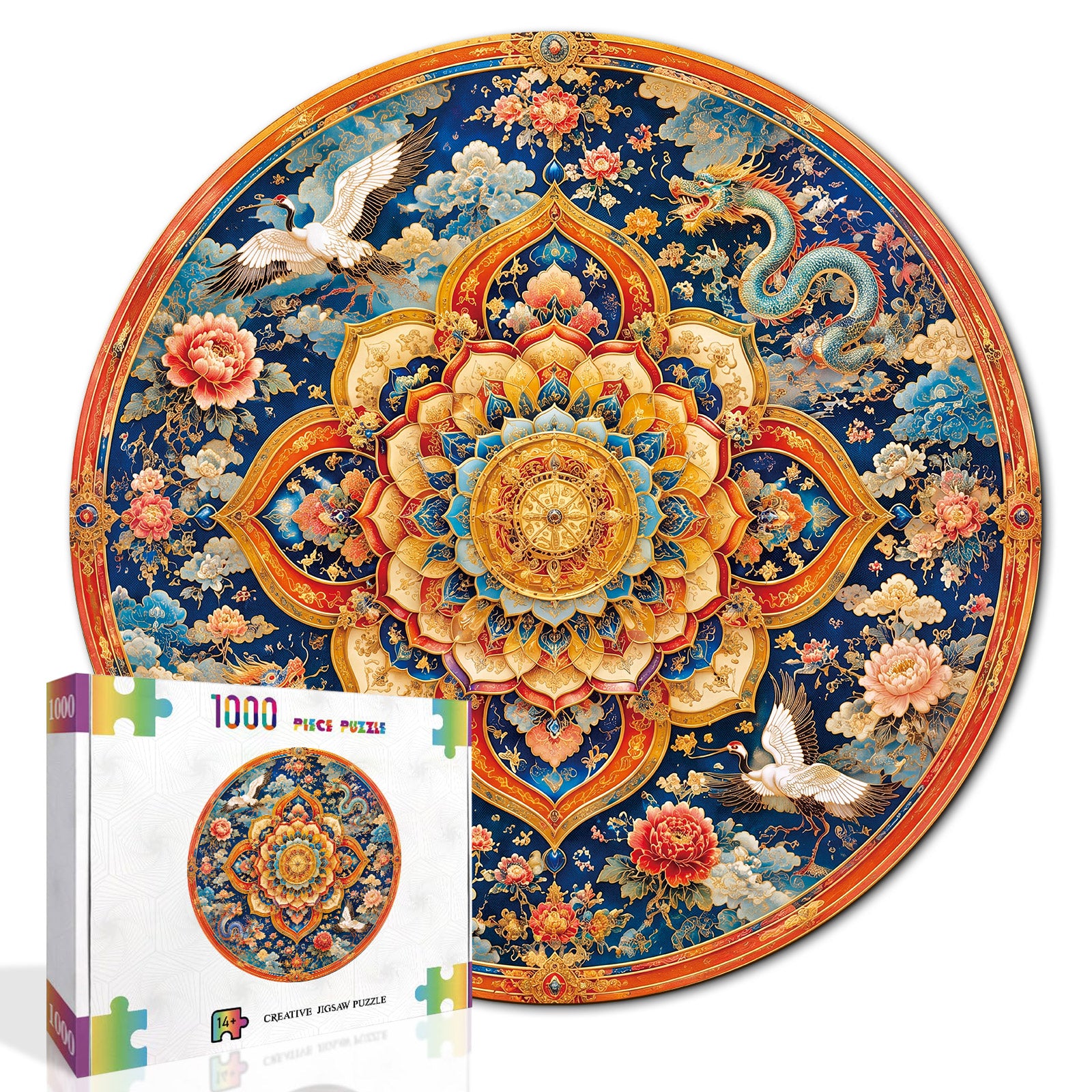 kaayee-celestial-lotus-mandala-puzzle-1000-teile-eco-white image 2