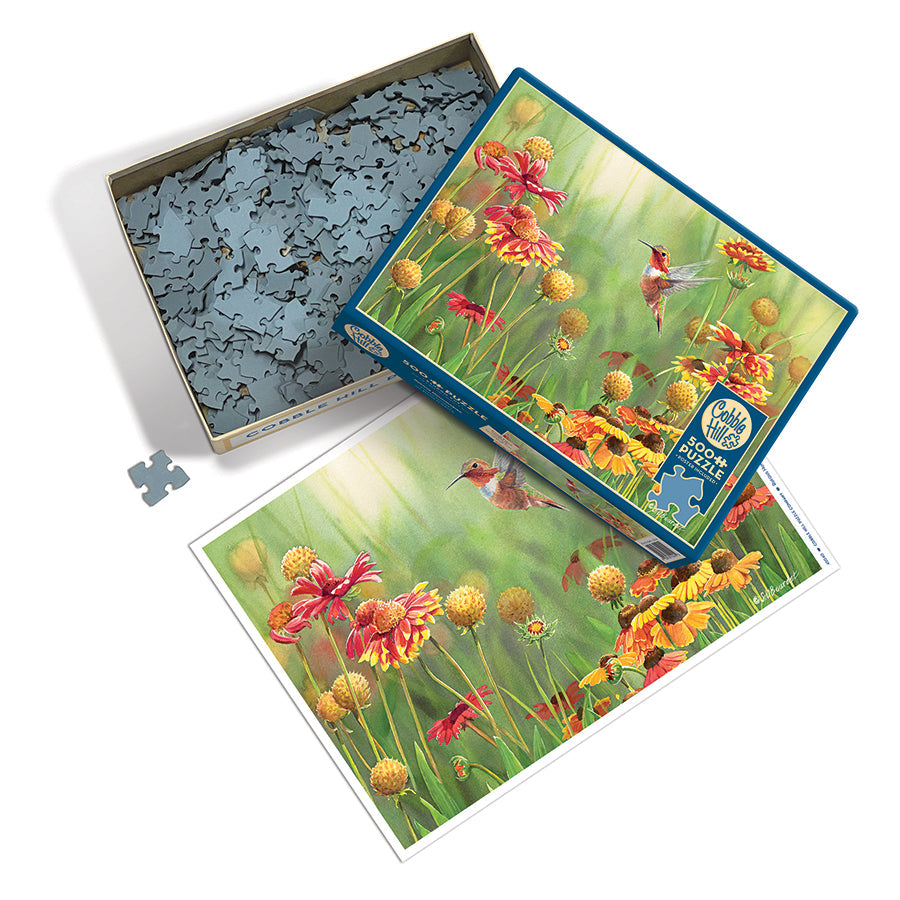 cobble-hill-500-piece-rufous-hummingbird-puzzle-500-teile image 3