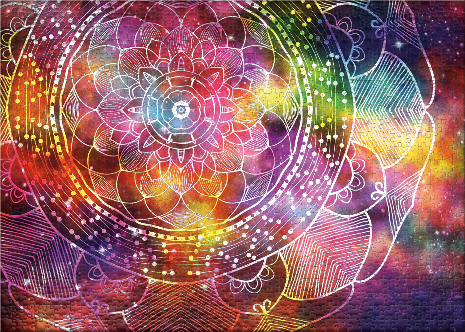 ulmer-puzzleschmiede-puzzle-500-teile-buntes-mandala-mandalapuzzle image 2