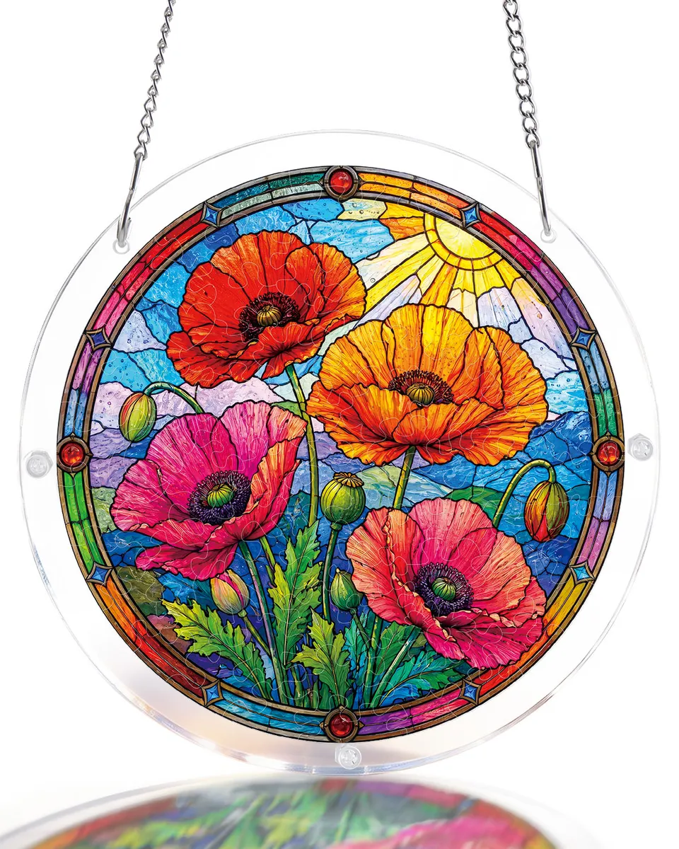 kaayee-suncatcher-puzzle-blumen-fensterbild-medium-20-8-cm image 1