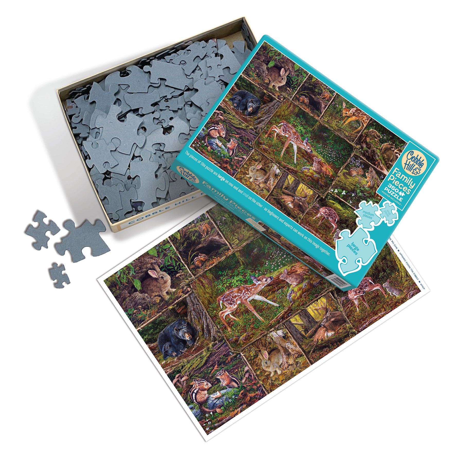 cobble-hill-family-350-into-the-woods-puzzle-waldtiere-350-teile image 3