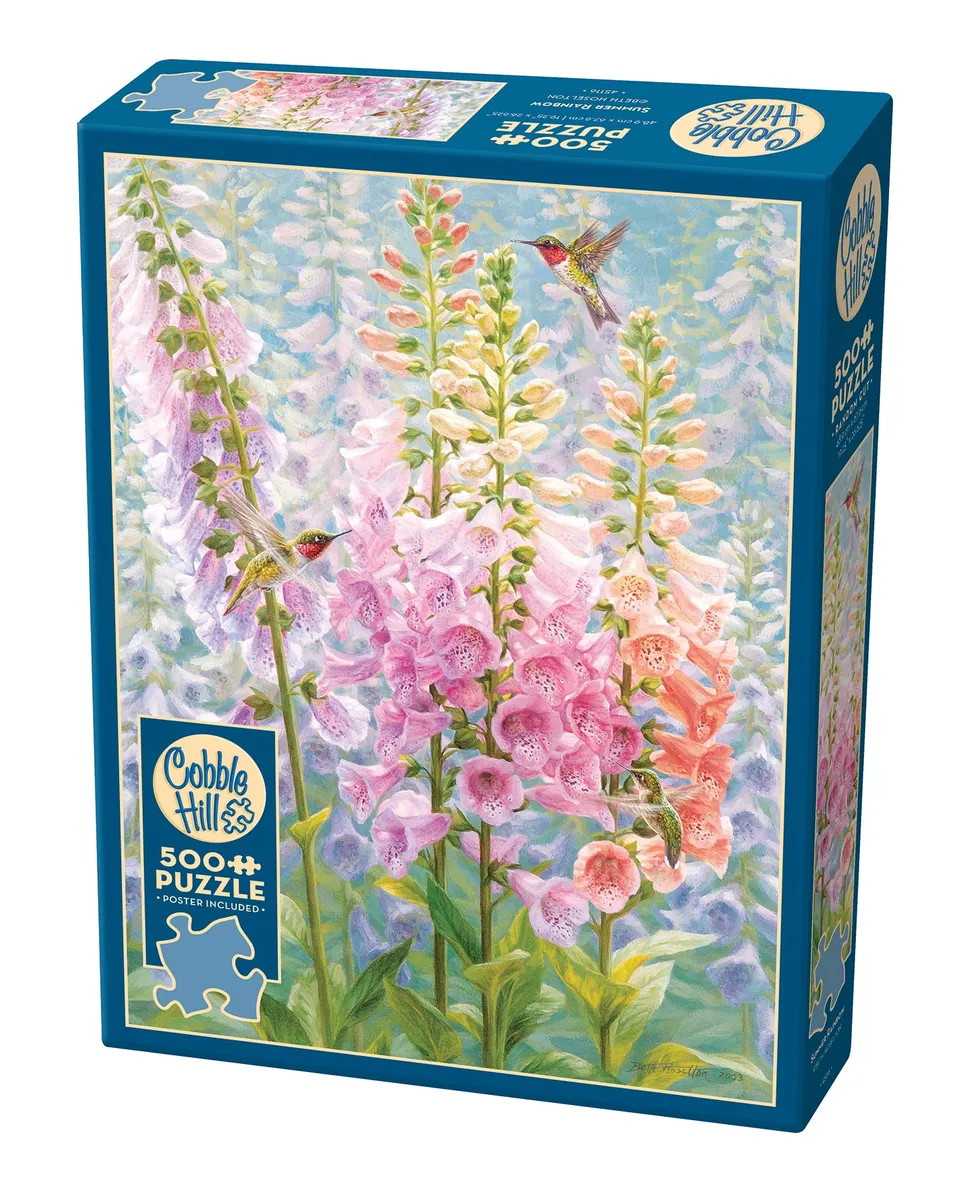 cobble-hill-500-piece-summer-rainbow-puzzle-500-teile-kolibri image 1