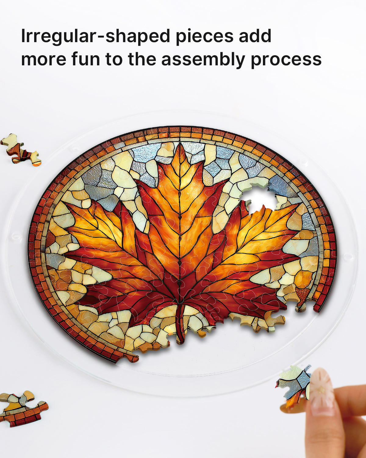 kaayee-suncatcher-puzzle-maple-light-fensterbild-medium-ahorn image 2