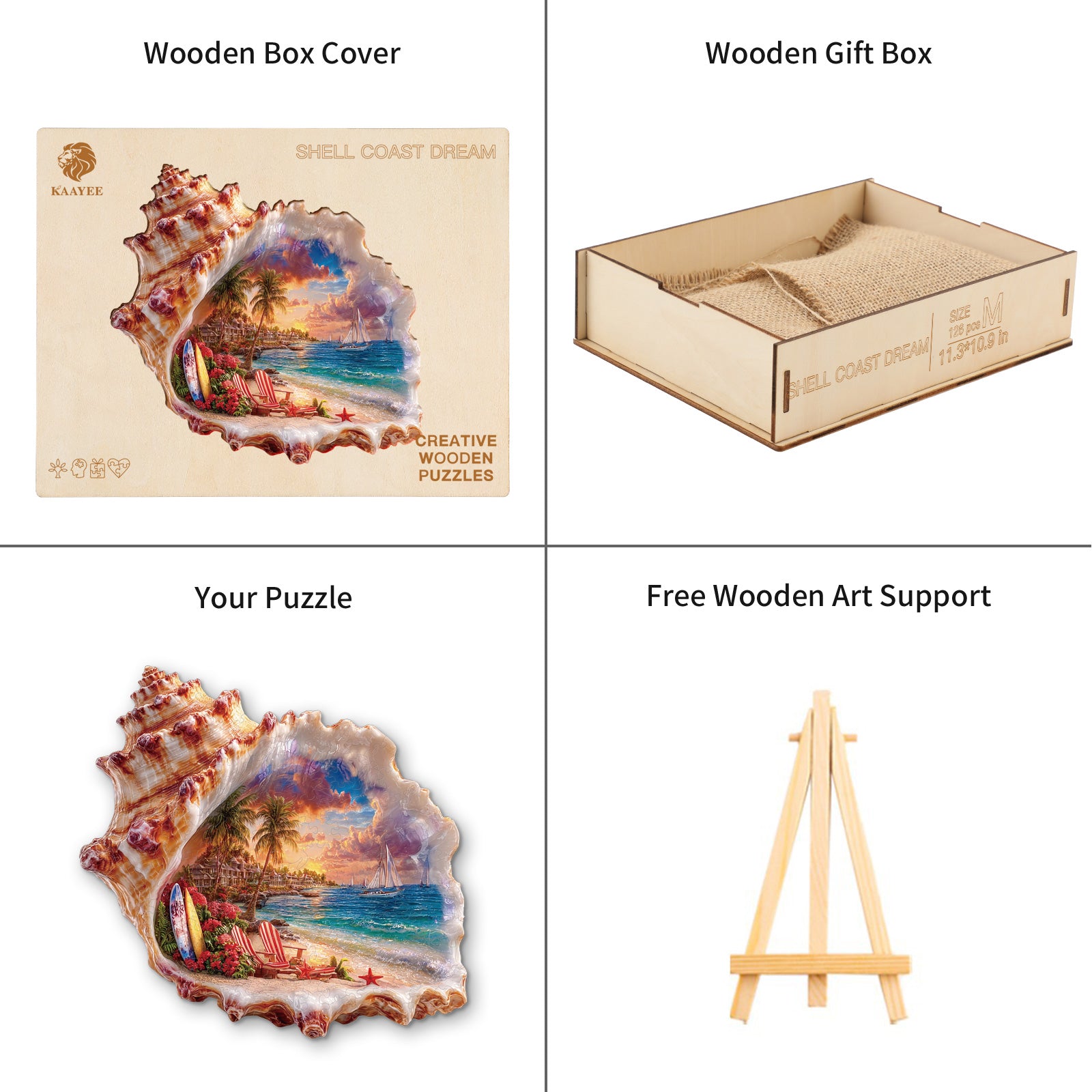 kaayee-shell-coast-dream-holzpuzzle-medium-muschel-strand image 4