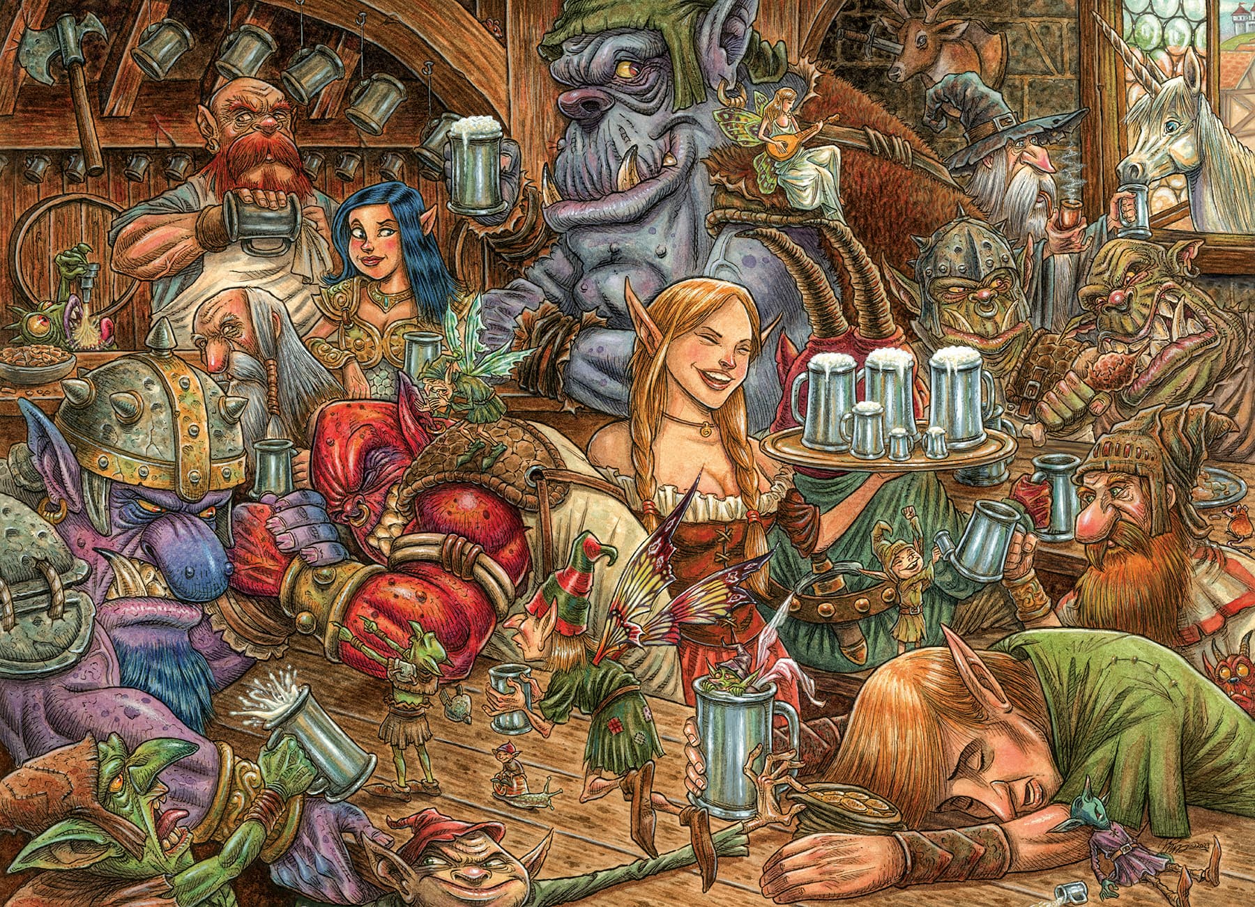 cobble-hill-500-brewing-up-trouble-puzzle-500-teile-fantasy image 2