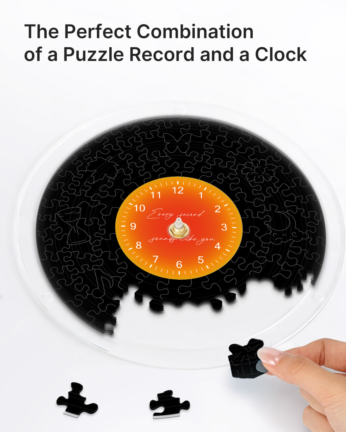 kaayee-classic-black-puzzle-uhr-uhrenbausatz-regular-acryl image 2