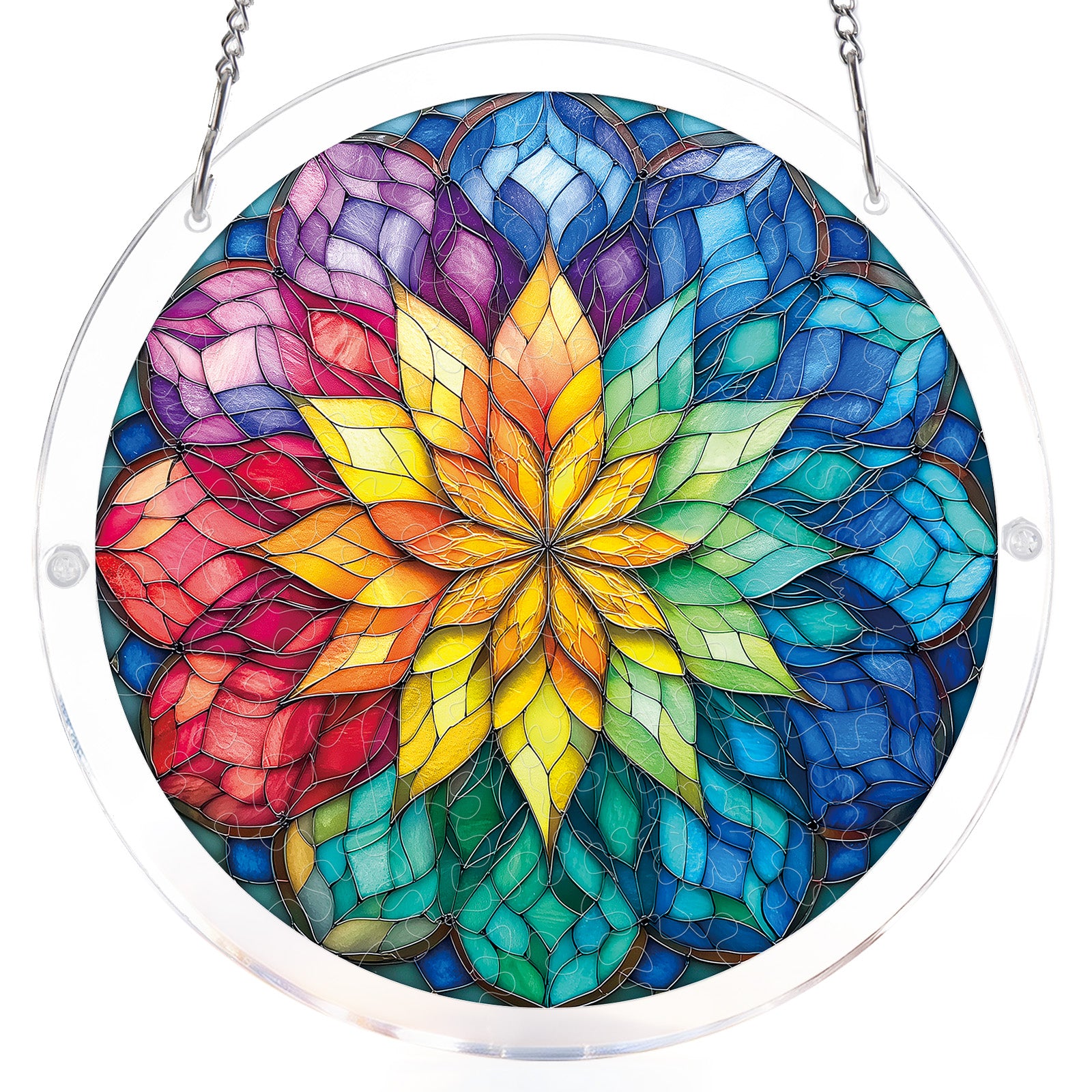 kaayee-suncatcher-flower-wheel-fensterbild-acryl-gro-regenbogen image 7