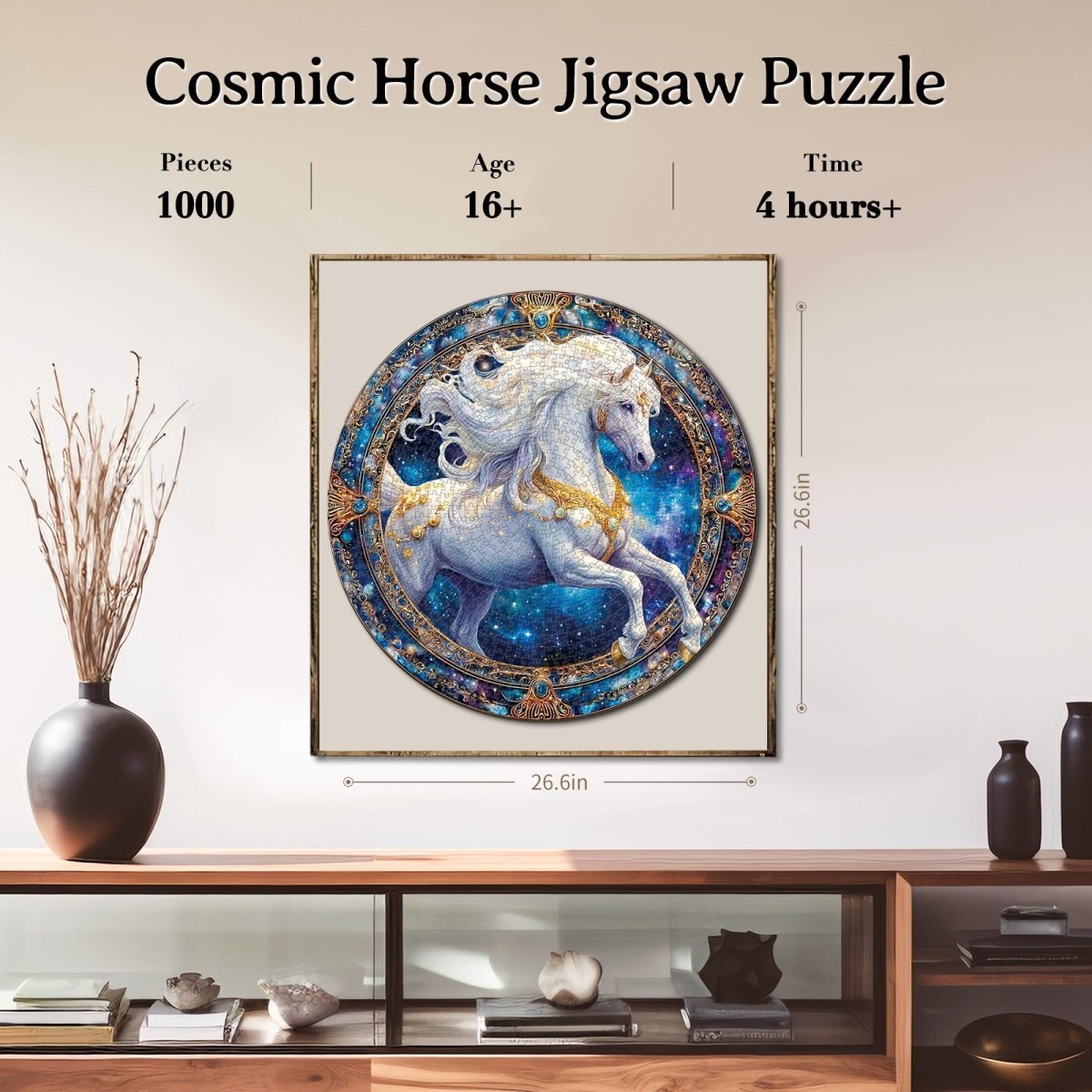 kaayee-cardboard-puzzle-cosmic-horse-1000-teile-standard image 6