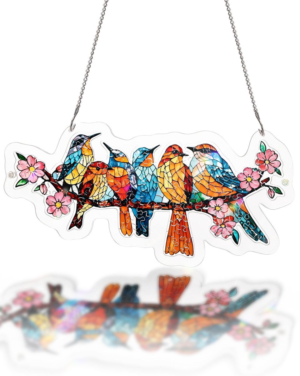 kaayee-suncatcher-blossom-songbirds-acrylpuzzle-transparent image 1