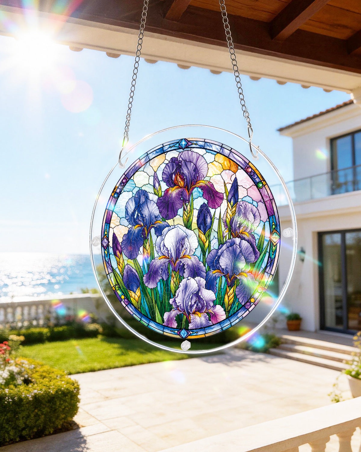 kaayee-suncatcher-puzzle-iris-morning-light-fensterbild-m-20-8-cm image 8