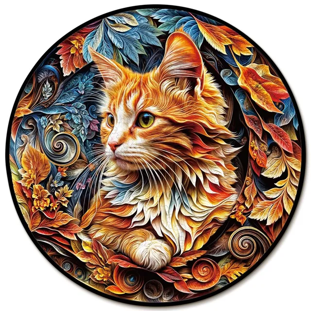kaayee-wooden-puzzle-gentle-kitten-holzpuzzle-katze-medium image 1