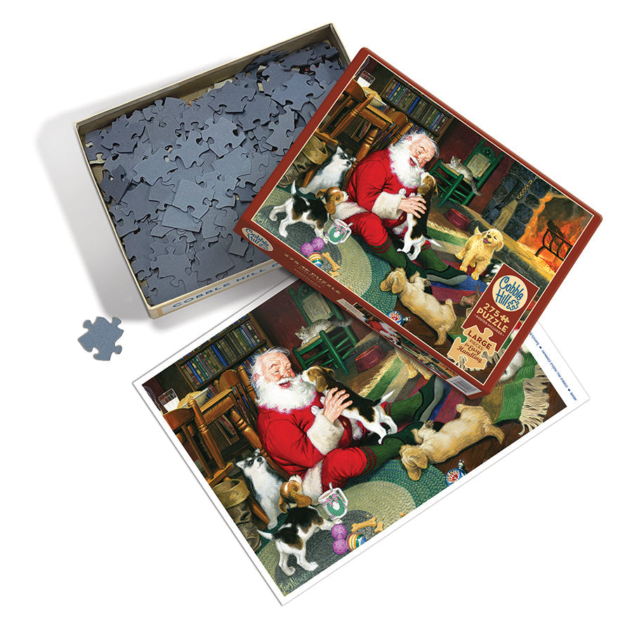 cobble-hill-easy-handling-275-santa-s-playtime-puzzle-275-teile-weihnachten image 3