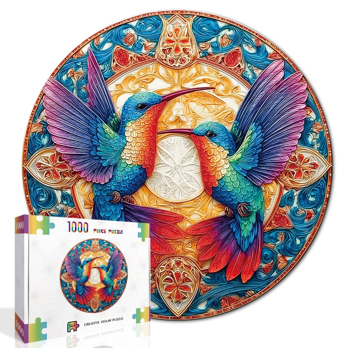 kaayee-cardboard-puzzle-sacred-wings-1000-teile-eco-kunst image 2