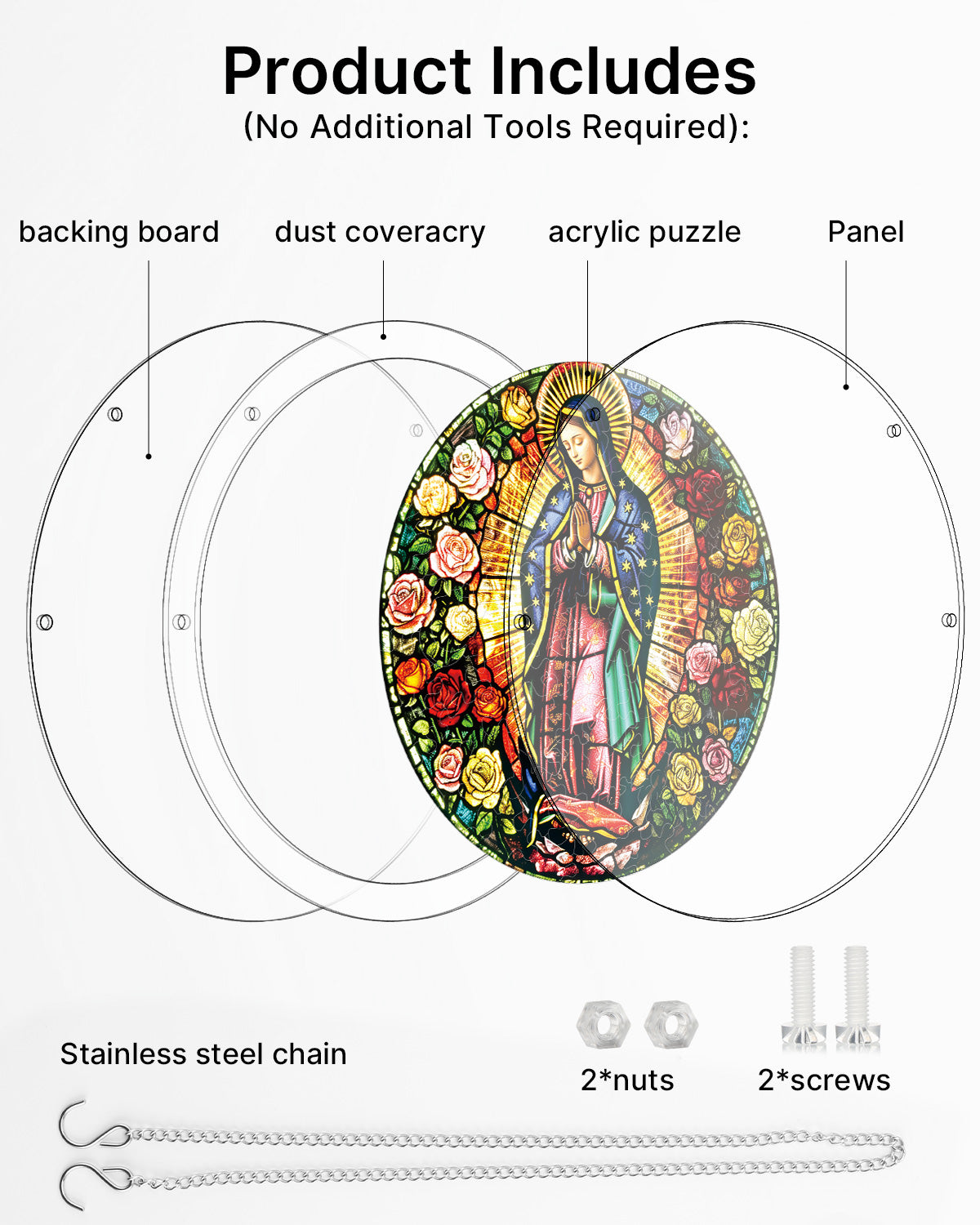 kaayee-light-of-prayer-suncatcher-fensterbild-medium-20-8-cm image 6