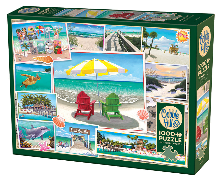 cobble-hill-1000-piece-happy-place-puzzle-1000-teile-strand image 1